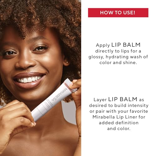 Mirabella Tint Theory Hydrating Lip Balm – Glossy Tinted with Vitamin