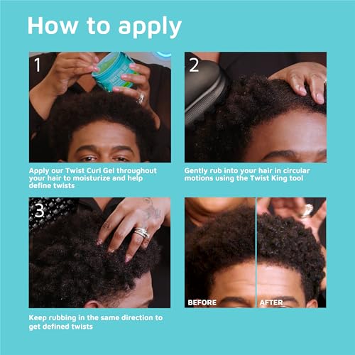 KISS Dual Sided Twist Sponge - Medium, Pack of 2 Hair Styling Tool