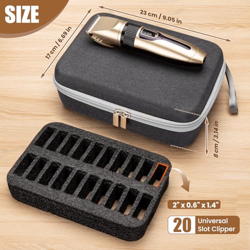 Noverlife Hairdressing Blade Holder Case for 20 Metal Clipper Guards – Variation: Hairdressing Blads Bag