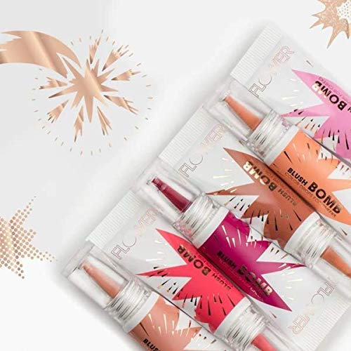 FLOWER Beauty Liquid Blush - Gel Cream Blush Drops (Bitten) - Silky, Lightweight, Buildable Color