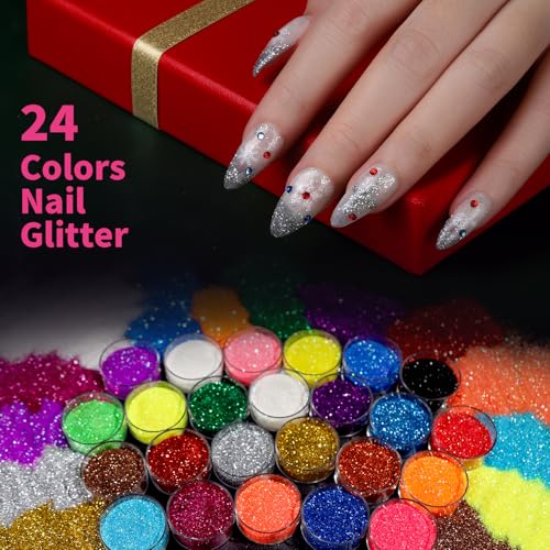 Fandamei Acrylic Nail Kit with Tips & Tools for Beginners - DIY Nail Art Set