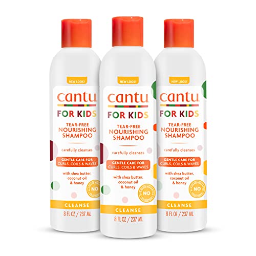 Cantu Care for Kids Tear-Free Nourishing Shampoo 8 fl oz (Pack of 3)