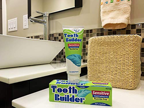 Squigle Fluoride-Free Xylitol Toothpaste - Unflavored 4 oz for Sensitive Teeth
