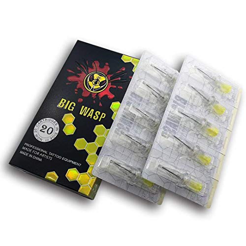 BIGWASP 1205RS #12 Round Shader Tattoo Needle Cartridges 20Pcs 4th Gen