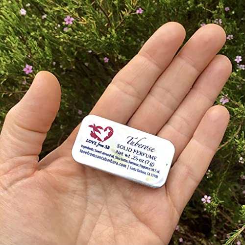 Love from Santa Barbara Compact Tuberose Solid Perfume for Travel & Gifting