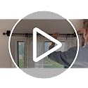 Self-Adhesive Curtain Rod Brackets - 4 Pack, No Drill, Adjustable Hooks