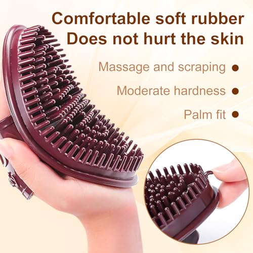 BAGISTES Meridian Brush Massage Set - 2Pcs Body Relaxation Comb