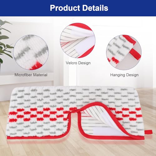 O-Ceda ProMist MAX Mop Pads - Reusable Microfiber Refills, 3 Pack