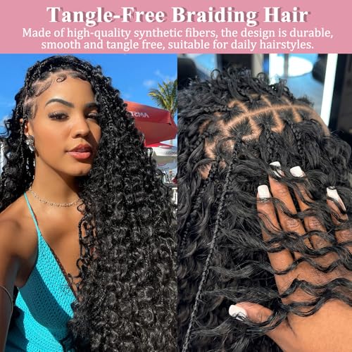 Deep Wave Crochet Hair Extensions #2, 22 Inch (Pack of 6) - FEILIMEI