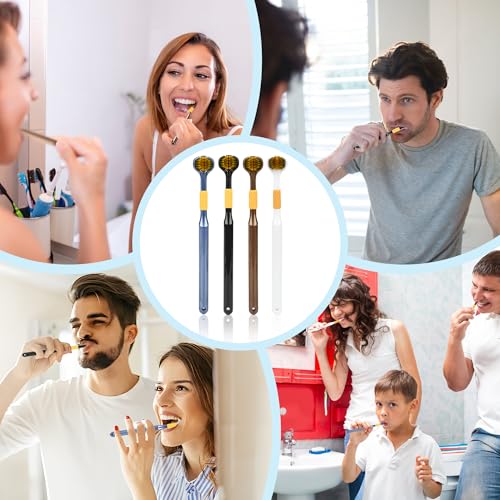 3-Sided Toothbrush Set for Adults | Extra Soft & Medium Bristles