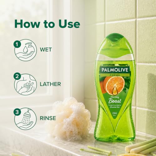 Palmolive Aroma Morning Tonic Shower Gel 250ml - Refreshing Body Wash for Relaxation