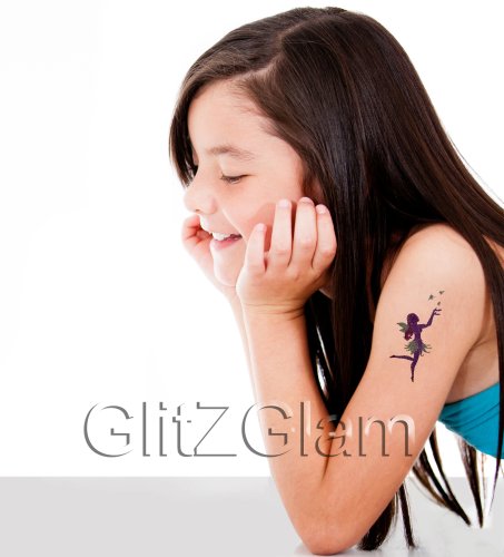 Glitter Tattoo Kit - Things with Wings, Hypoallergenic & Safe