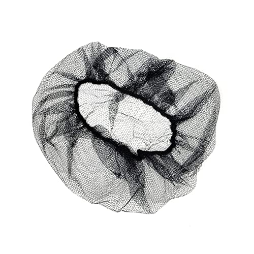 Disposable Honeycomb Nylon Hair Nets - 1,000 Count, Breathable in Black, Blue, Brown, White (18” to 28”)