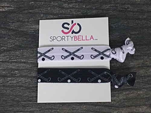 Infinity Collection No-Crease Hockey Hair Ties Set of 10, Elastic Ponytail Holders