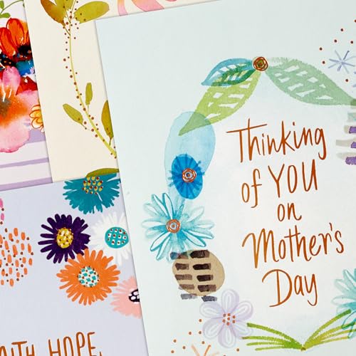 Hallmark Mother's Day Card Assortment - 16 Floral Designs with Envelopes