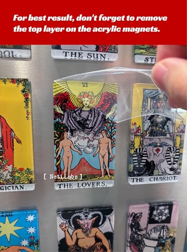 Tarot Card Fridge Magnet - The High Priestess Acrylic Decor