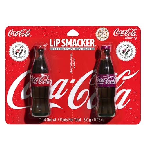 Lip Smacker Coca-Cola Lip Balm Duo – Glossy Finish, Contour Bottle