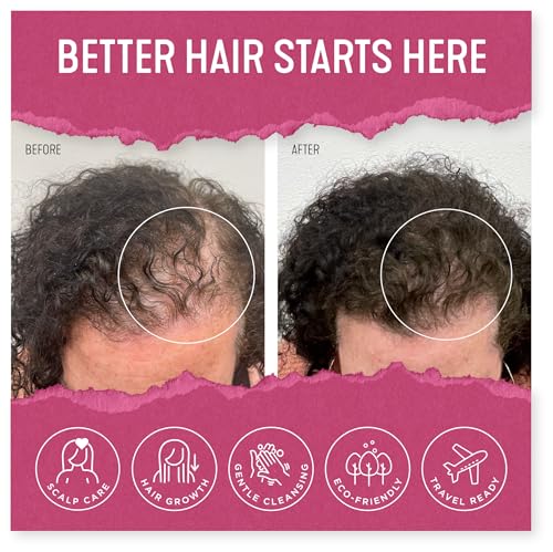 Vacaville Peppermint Travel Powder Shampoo 0.44oz for Hair Growth & Scalp Health - Waterless & Vegan