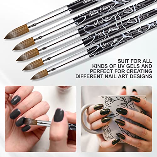 Professional Acrylic Nail Art Brush - Size 10 Kolinsky Hair