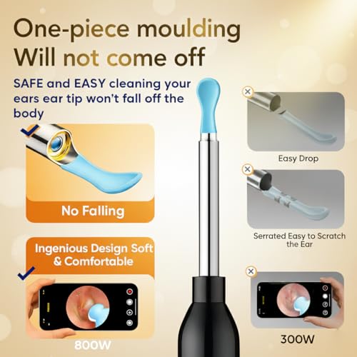 1296P HD Ear Wax Removal Tool with Camera & 8 Accessories