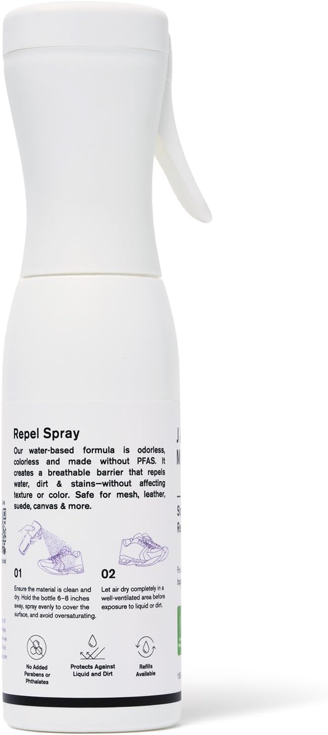 Jason Markk Shoe Protector Spray - Water & Stain Repellent for Leather, Suede, Cotton | 5.4oz Non-Aerosol