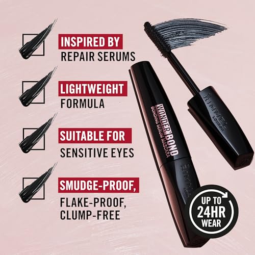 Rimmel Wonder'Bond Bonding Serum Mascara - Black Brown, 0.39oz