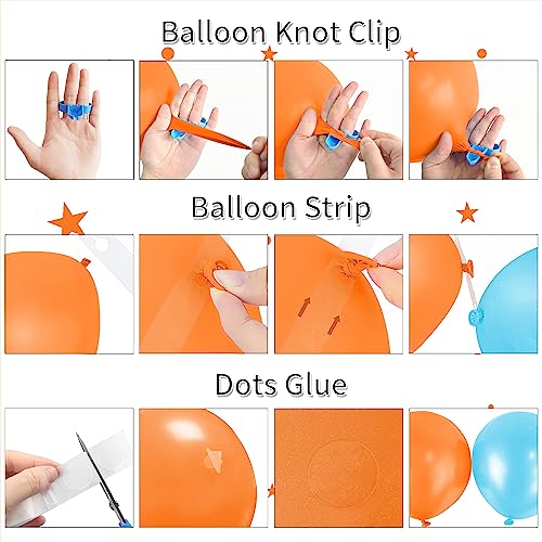 Cartoon Dog Balloon Garland Arch Kit - 145 Pcs Party Supplies