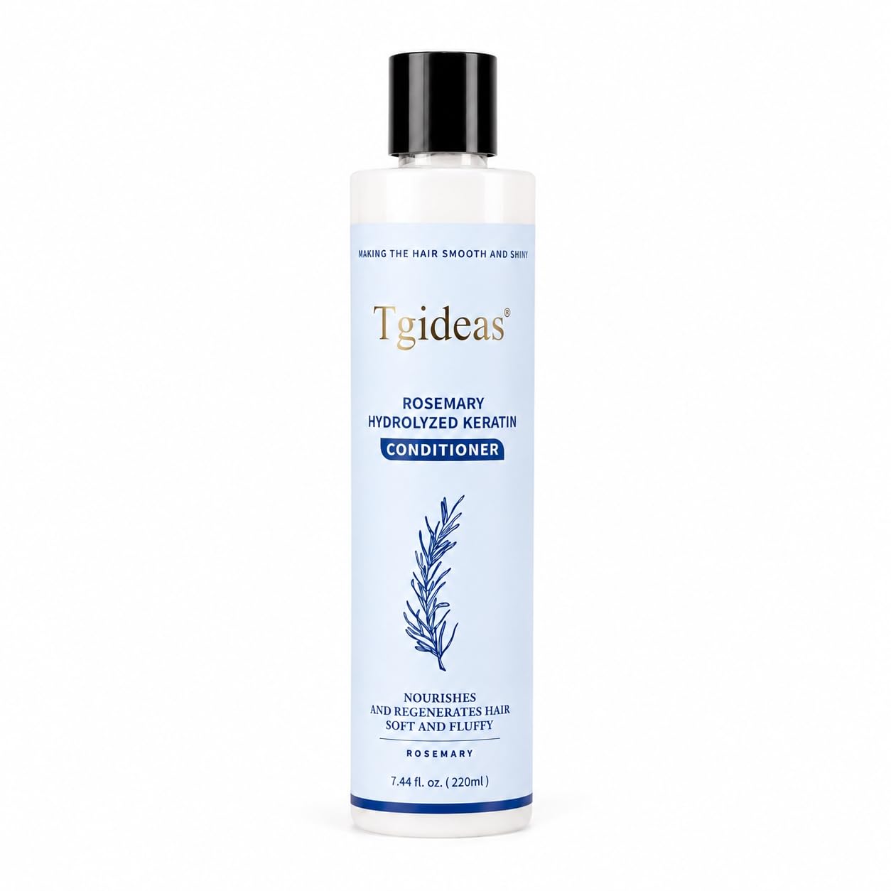 Tgideas Rosemary Hair Conditioner for Women and Men - Natural Hydrolyzed Keratin Infused Detangling & Hydrating Conditioner to Increase Manageability, 7.4 fl.oz