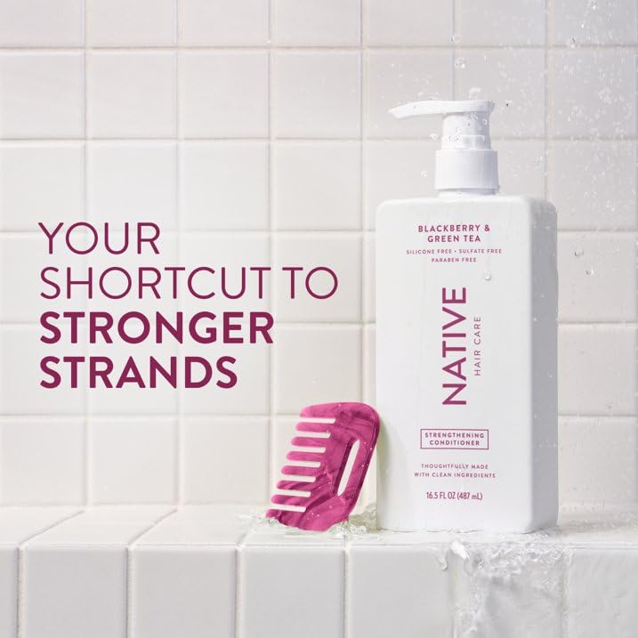 Native Strengthening Conditioner - Blackberry & Green Tea | 16.5 fl oz with Pump Dispenser