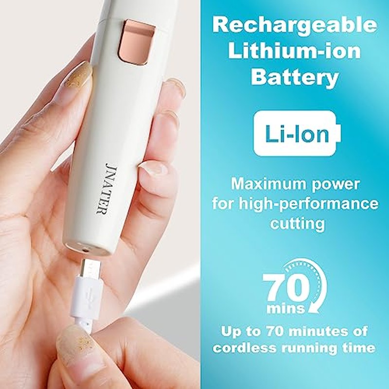 Eyebrow Trimmer, Facial Hair Removal for Women, 2 in 1 Rechargeable Eyebrow Razor & Painless Hair Remover Kit, Hair Removal Device for Eyebrows, Peach Fuzz, Lips, Arms, Legs with Light (Rose Gold£©