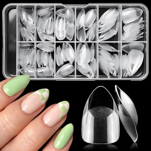 AddFavor Short Stiletto Gel Nail Tips - 240pcs Acrylic Nail Tips
