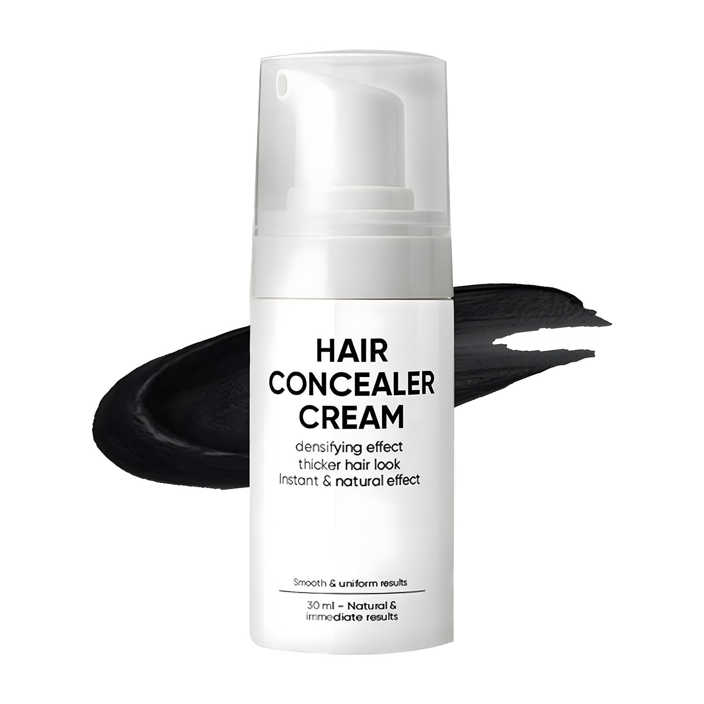 Hair Concealer Cream for Thinning Hair & Bald Spots, Black Root Touch-Up, Waterproof & Sweatproof Scalp Coverage, Natural Filling Cream for Men & Women – 30ml