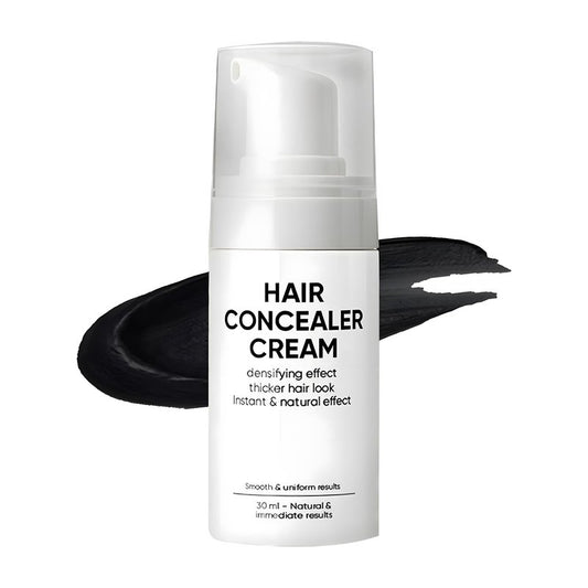 Hair Concealer Cream for Thinning Hair & Bald Spots, Black Root Touch-Up, Waterproof & Sweatproof Scalp Coverage, Natural Filling Cream for Men & Women – 30ml