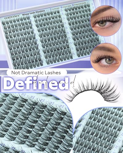 Goddvenus Wispy Lash Cluster Kit - DIY Eyelash Extensions 10-16mm F-Wispy