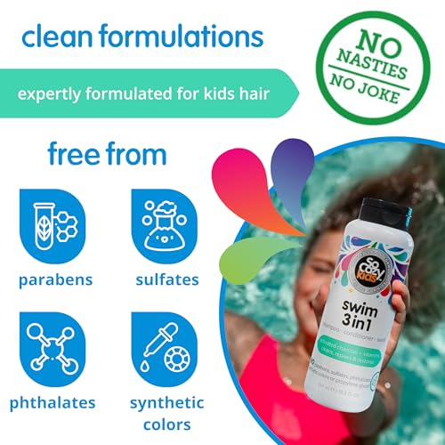 SoCozy Kids Swim 3-in-1 Shampoo, Conditioner & Body Wash