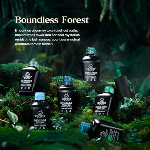 Beetles Green Gel Nail Polish Set - 6 Colors for Home Manicure