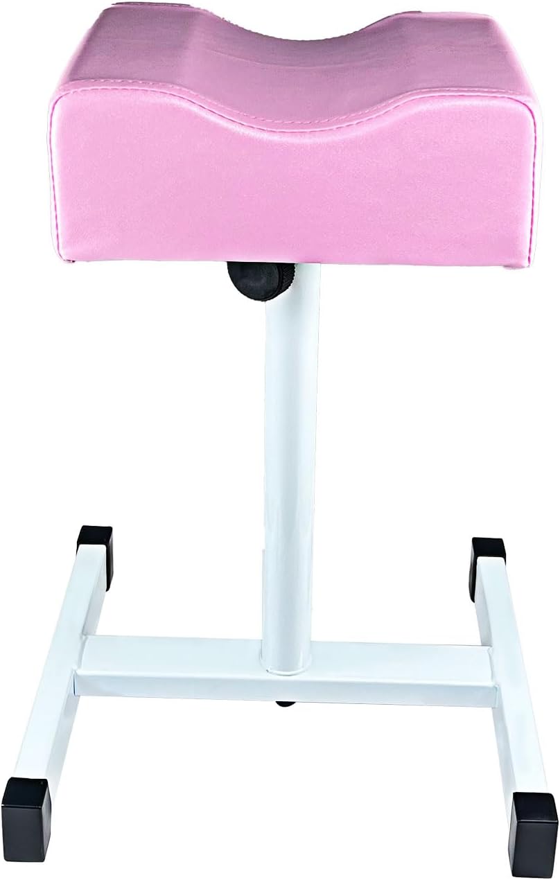 Adjustable Pedicure Foot Rest - Non-Slip Stool for Home & Office | Pink Color