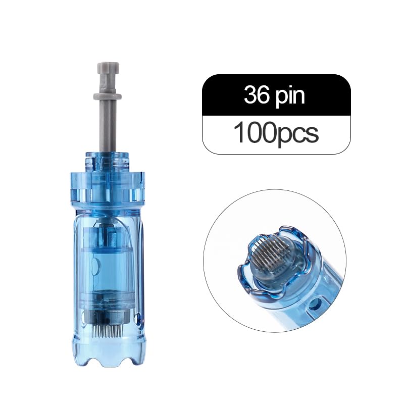 Microneedling Pen Cartridges for Dr. Pen M9 - 36 Pin, 10 Pack for Home Use