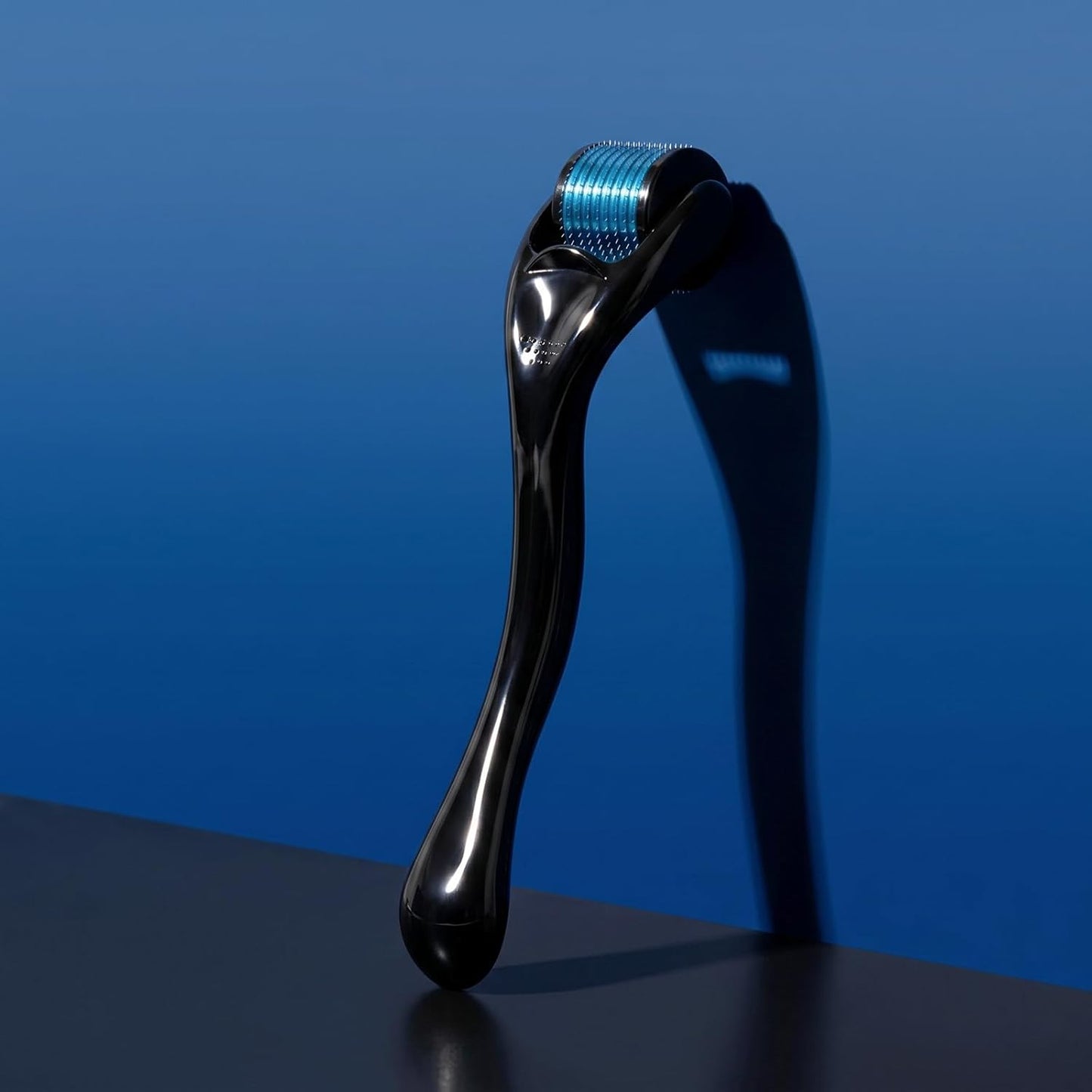Derma Roller for Men & Women - Titanium Cosmetic Beauty Tool 0.25mm | Black & Blue