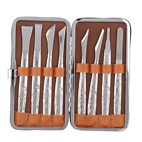 Yosoo Health Gear 8-Piece Ingrown Toenail Care Kit - Stainless Steel Foot Tools