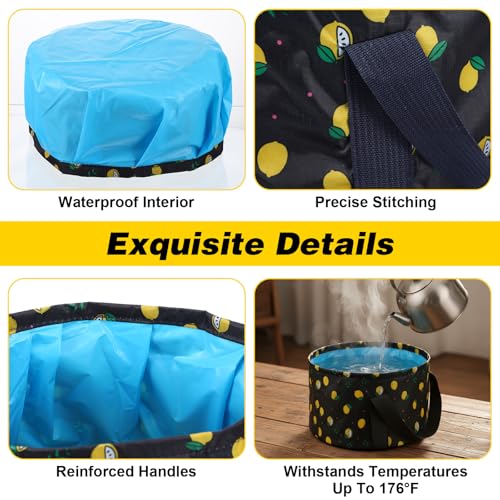 Molain Black Foldable Foot Spa Bucket Portable Foot Bath Tub for Travel & Home