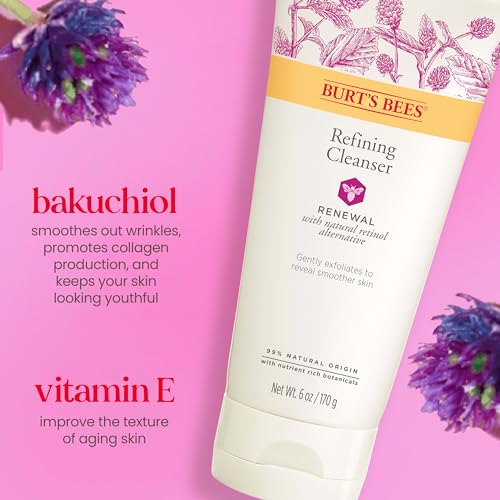 Burt's Bees Renewal Refining Cleanser with Bakuchiol - 6 Oz