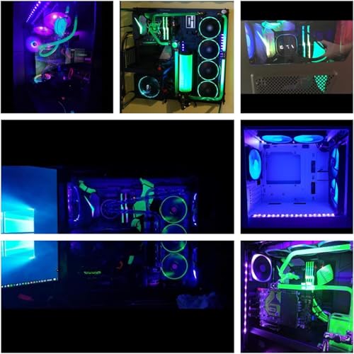 DS LED Purple UV Flexible Light Strip for PC Cases - Magnetic Design