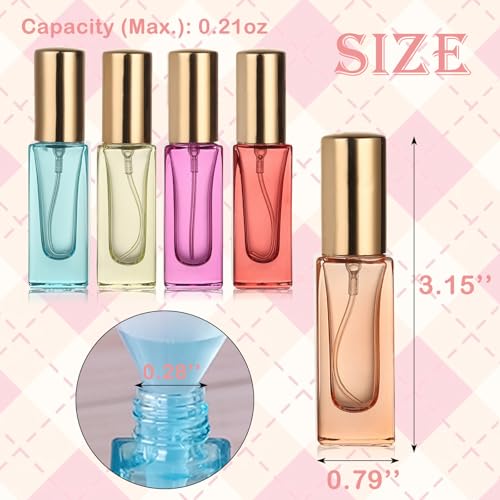 5ml Refillable Travel Perfume Bottle Set - 5pcs Glass Atomizers