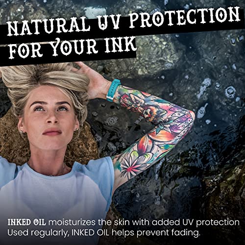 Organic Tattoo Aftercare Oil for Healing & Vibrant Colors - Natural Essential Oil Blend