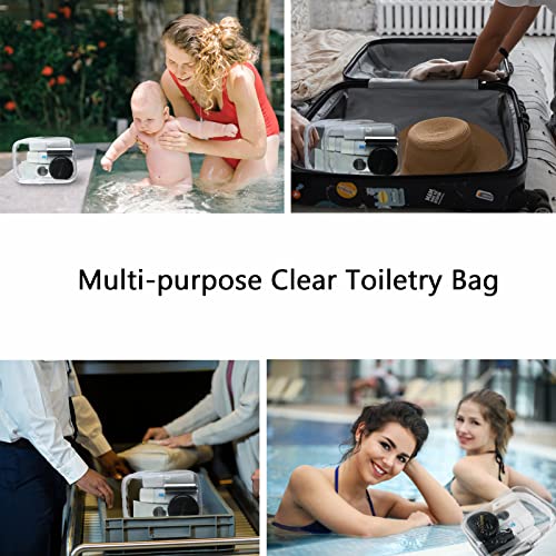 Buminee TSA Approved Clear Makeup Bag - 6.6" x 2.3" x 4.7"