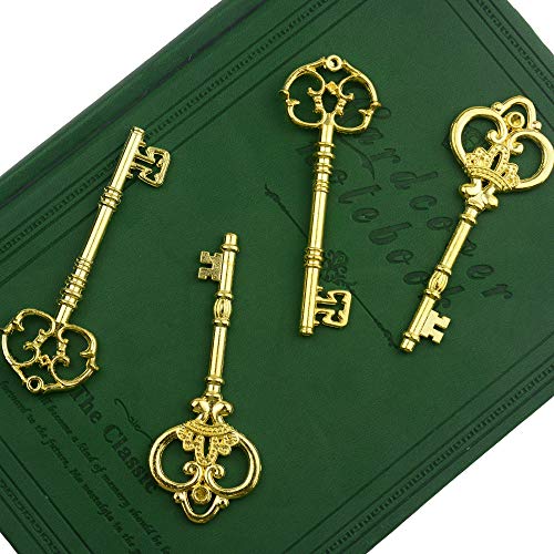 Makhry 20Pcs Rustic Skeleton Keys for Wedding Favors & Decor