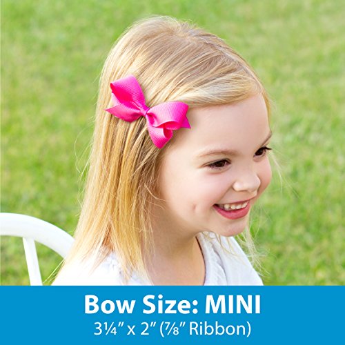 Wee Ones Light Orchid Mini Grosgrain Hair Bow with No-Slip Clip