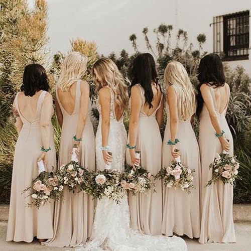 Sage Green Bridesmaids Scrunchies - 10 Pack Bachelorette Gifts
