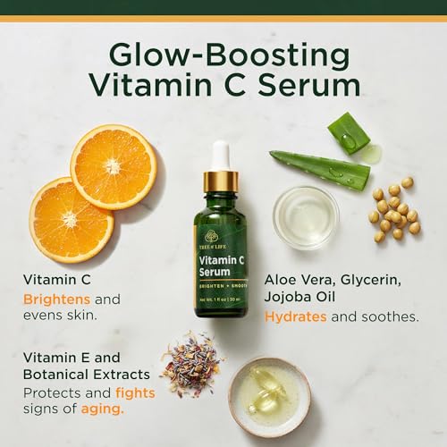 Tree of Life Vitamin C Serum for Face – Brightening & Hydrating Anti-Aging